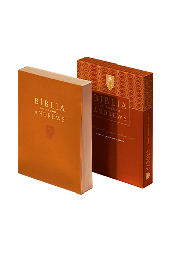 Bíblia de Estudo Andrews NAA - Capa Couro Marrom